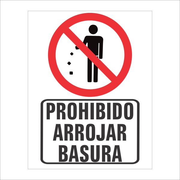 Prohibido arrojar basura C-02-075