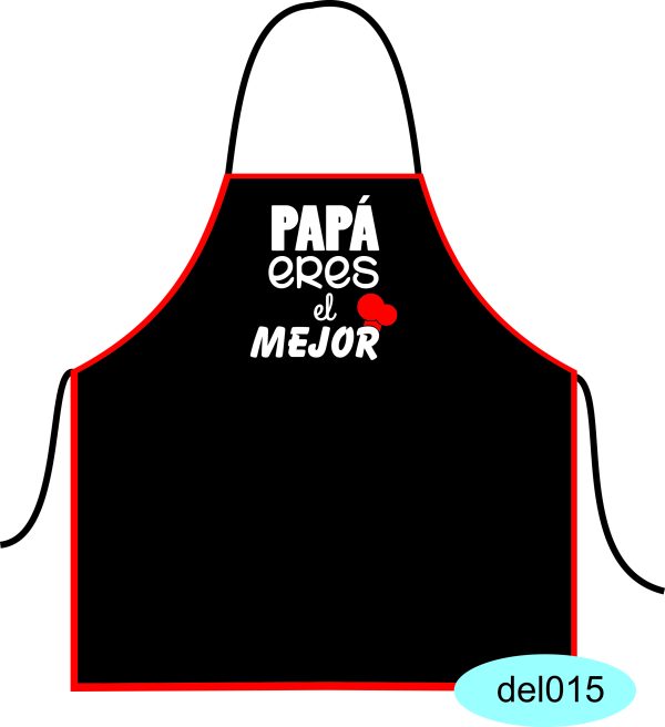 Delantal Papá eres el mejor Del015