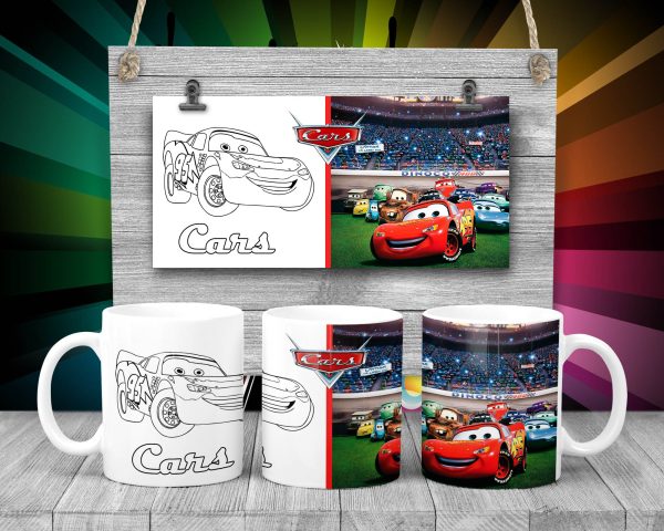 Taza plástica Cars