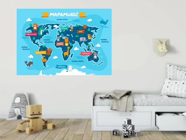 Mapamundi infantil en español - Imagen 2